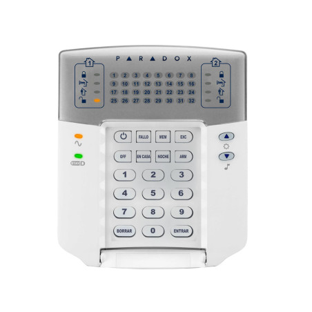 Teclado LED cableado de 32 zonas