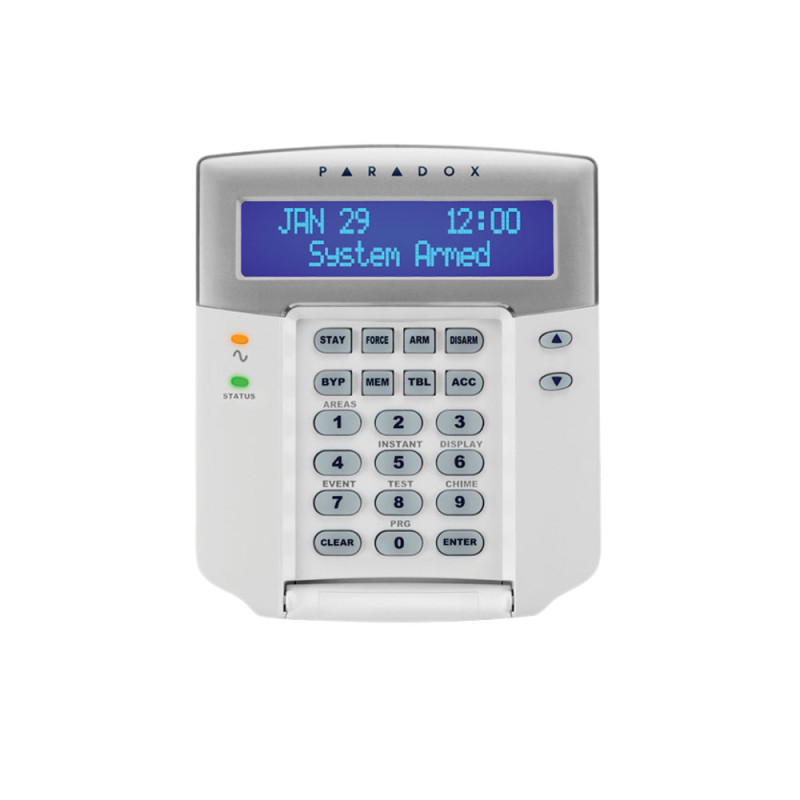 Teclado con pantalla LCD en color azul con switch anti tamper + 1 sali