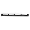 Patch panel de 24 puertos UTP/RJ45 en formato rack
