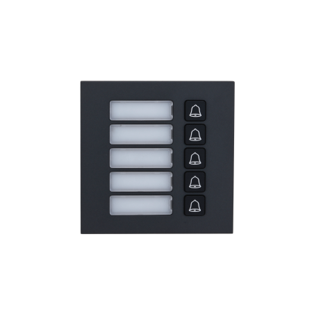 Módulo pulsador Dahua con 5 botones para sistema de videoportero IP