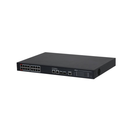Switch Dahua de 20 puertos Gigabit con 16 PoE