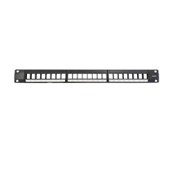 Carcasa de patch panel FTP Cat 6 de 24 puertos para armarios rack de 1