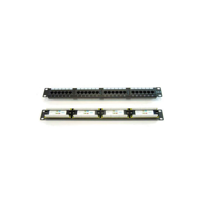 Patch panel de 24 puertos Cat 6