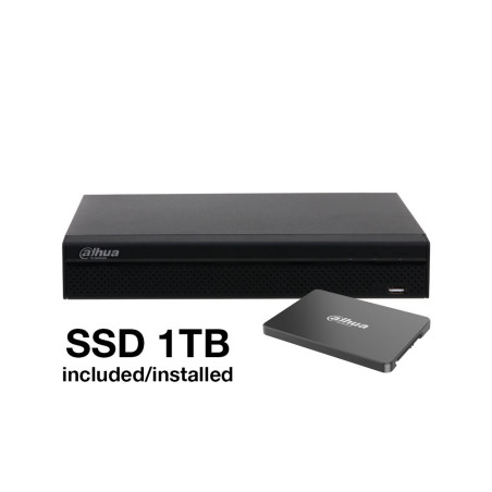 NVR IP Dahua de 4 canales con PoE y SSD de 960