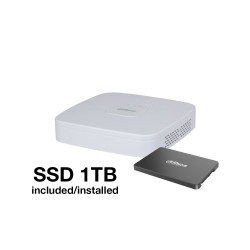 XVR Dahua 5 en 1 de 4 canales 5MP con SSD 1TB