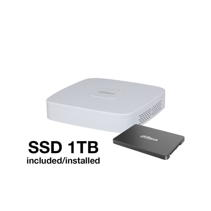 XVR Dahua 5 en 1 de 8 canales 5MP con SSD 1TB