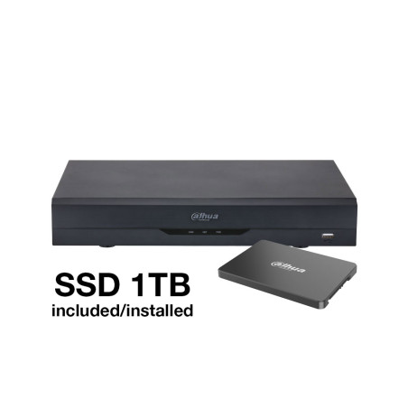 XVR Dahua 5 en 1 de 4 canales con SSD 1TB