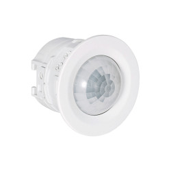 Detector PIR de 360° a pilas para montaje empotrado