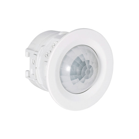 Detector PIR de 360° a pilas para montaje empotrado