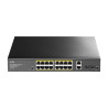 Switch PoE+ de 16 puertos Gigabit
