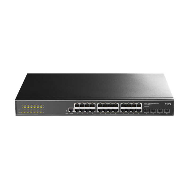 Switch gestionable Gigabit Cudy de 24 puertos + 4 ranura SFP