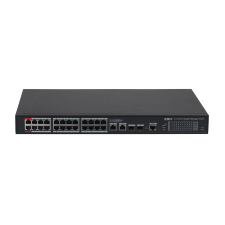 Switch Dahua de 28 puertos Gigabit con 24 PoE