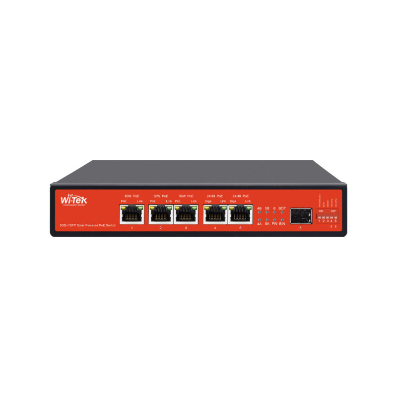 Switch PoE de 5 PoE Gigabit + 1 SFP Gigabit