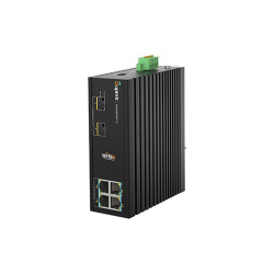 Switch PoE L2 de 4 PoE Gigabit y 2 puertos SFP 2,5G