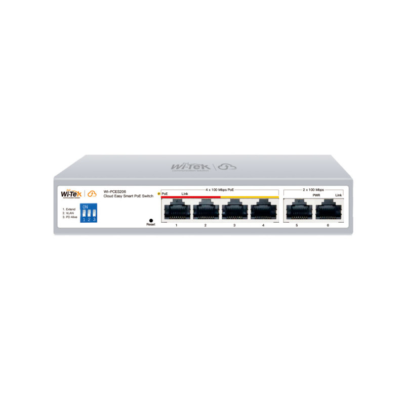 Switch de 4 puertos PoE gestionado en la nube