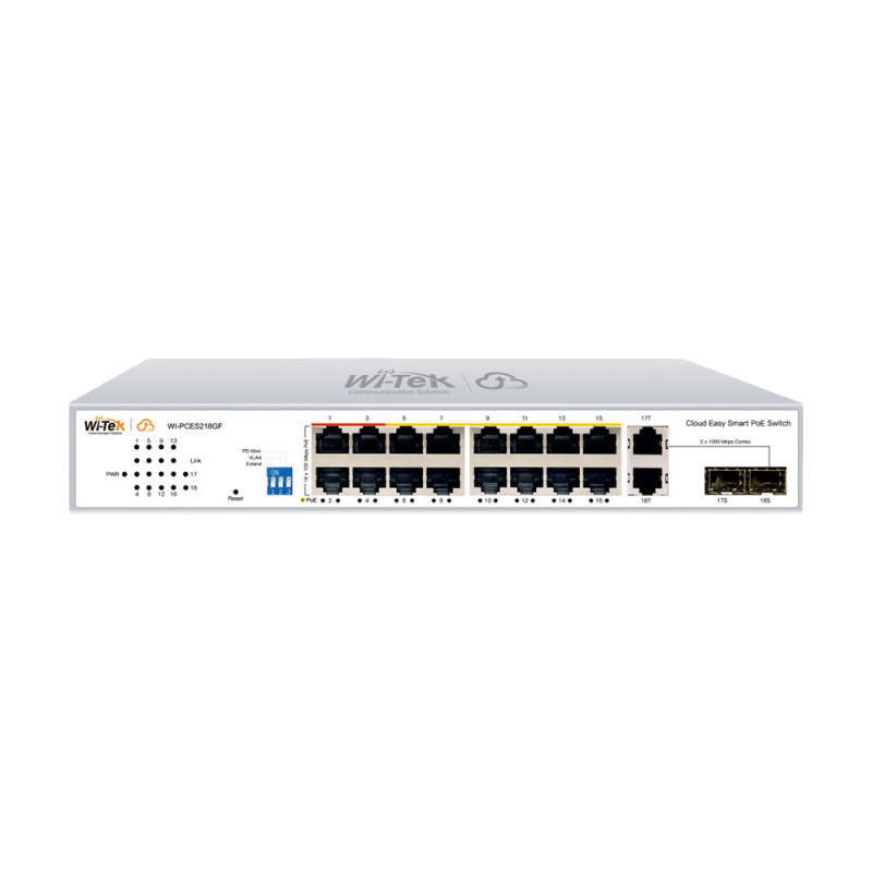 Switch de 16 puertos PoE gestionado en la nube