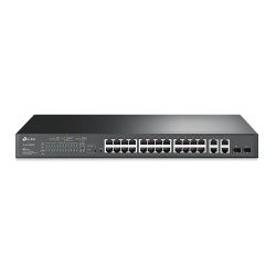 Switch L2+ con 24 puertos PoE+ y 2 puertos combo