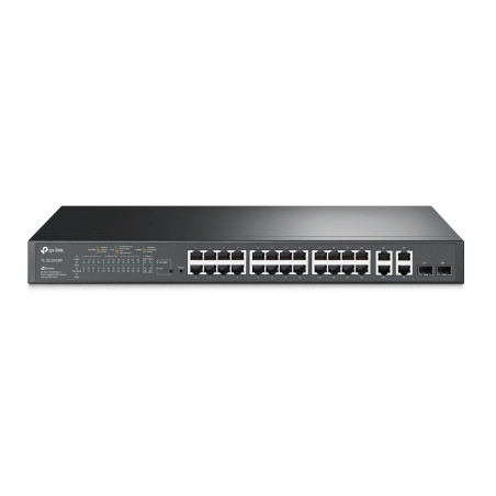 Switch L2+ con 24 puertos PoE+ y 2 puertos combo