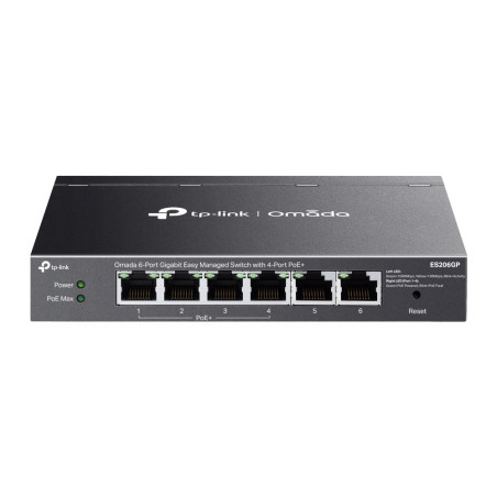 Switch Gigabit Easy Managed de 6 puertos con 4 PoE+