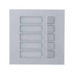 Módulo de cinco botones mecánicos para videoportero modular