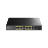 Switch PoE+ Cudy de 16 puertos 10/100M con 2 uplinks Gigabit y 1 SFP