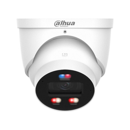 Domo IP Dahua 4MP WizColor con disuasión activa y analítica avanzada