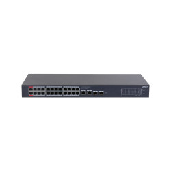Switch cloud gestionable Gigabit Dahua con 24 puertos PoE