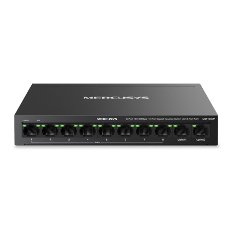 Switch PoE Fast Ethernet TP-Link Mercusys de 10 canales