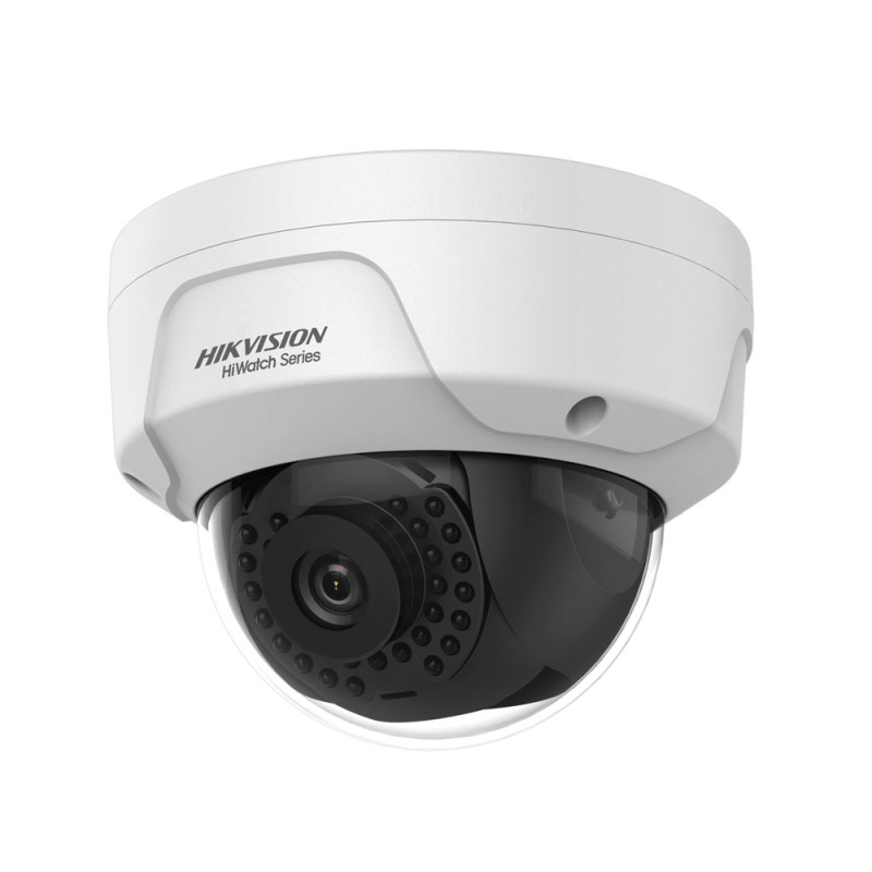 Domo fijo IP Serie HiWatchT de HIKVISION® de 4MP con iluminación infra