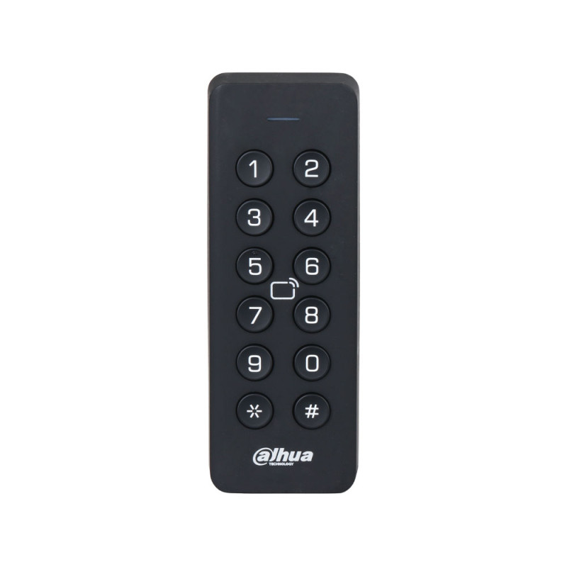 Lector de tarjetas IC con teclado Dahua para control de accesos en ext