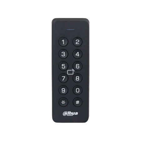 Lector de tarjetas IC con teclado Dahua para control de accesos en ext