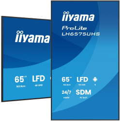 65" 3840x2160, UHD IPS panel,