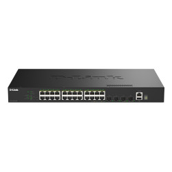 24 Ports GE PoE 30W+4 Ports 10G SF