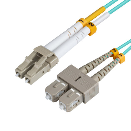 LC/UPC-SC/UPC 0.5m OM3 Fibre