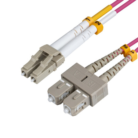 LC/UPC-SC/UPC 2m OM4 Fibre