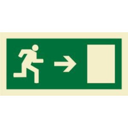 200X100 RIGHT EXIT SIGN