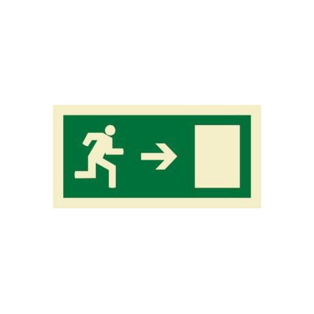 200X100 RIGHT EXIT SIGN