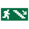 200x100 DOWN RIGHT STAIR SIGN