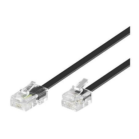 RJ11-RJ45 1M M/M Black
