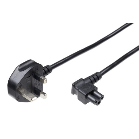 Power Cord UK - C5 1.8m Black