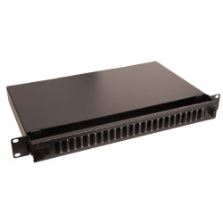 Fibre patch panel 19" 1U 24