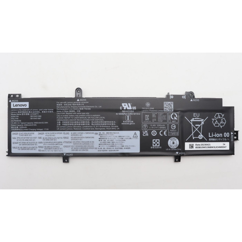 4-cell 52.5Wh lithium-ion