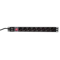 19" PDU 8 x CEE 7/3 socket,