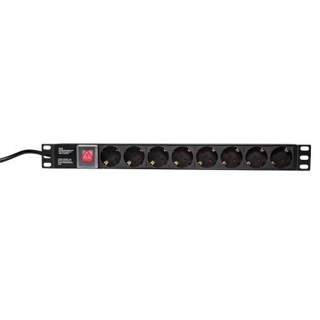 19" PDU 8 x CEE 7/3 socket,
