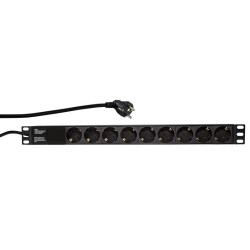 19" PDU 9 x CEE 7/3 socket,