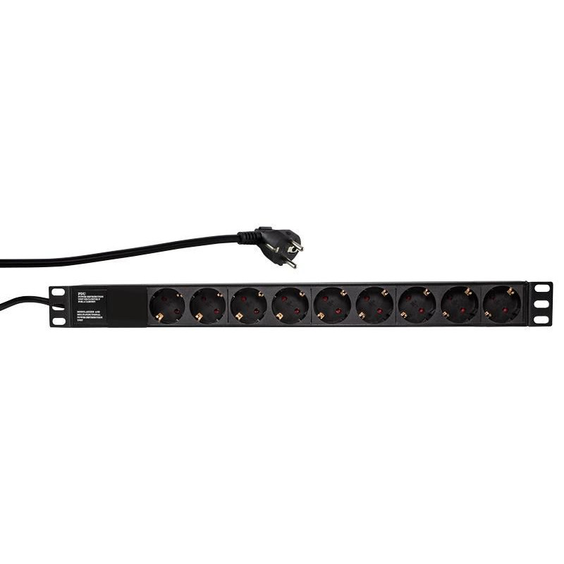 19" PDU 9 x CEE 7/3 socket,