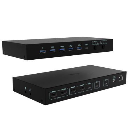I-tec Usb-c Kvm Docking Station For 3 Hosts Dual Display Pow | APLIUM