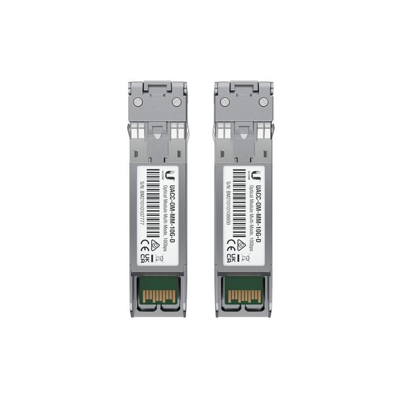 Modulo SFP Transceptor de Fibra Óptica Ubiquiti UACC-OM-MM-10G-D-2/ Pa