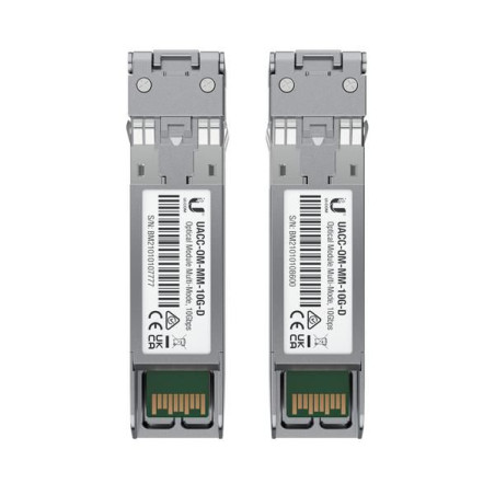 Modulo SFP Transceptor de Fibra Óptica Ubiquiti UACC-OM-MM-10G-D-2/ Pa