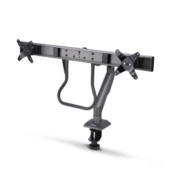 Desk Mount Dual Monitor Arm w/Crossbar